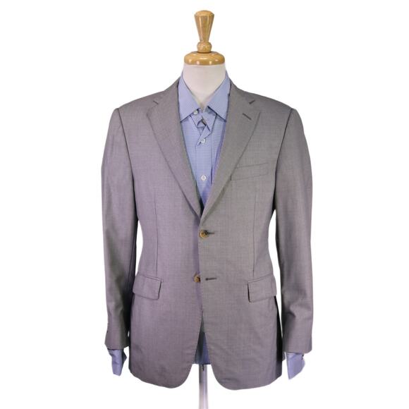 Hickey Freeman Current Gray Super 150's Wool Silk 2-Btn Blazer Jacket 38S - Picture 1 of 11